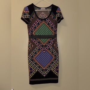 One piece multi-color dress